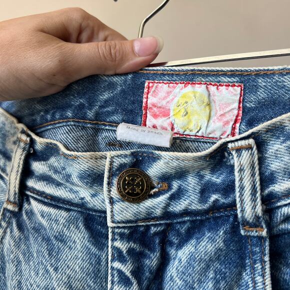 Y2K Vintage Denim Acid Wash Midi Skirt Size 9/10 (Fits Small) - Picture 4 of 4